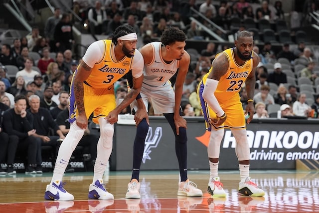 Anthony Davis, Victor Wembanyama, LeBron James, Lakers, Spurs