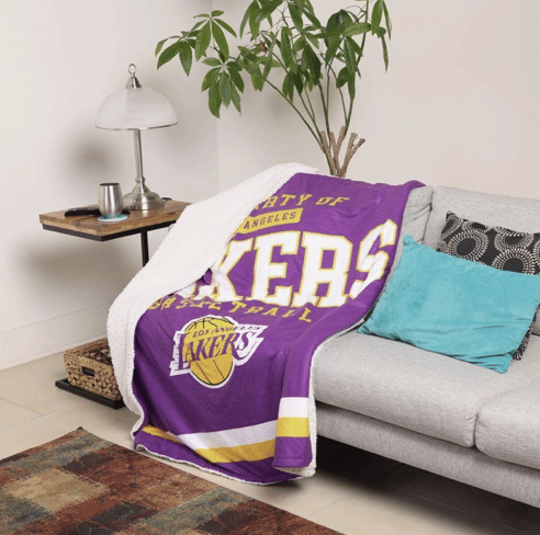 Lakers sherpa blanket, FOCO