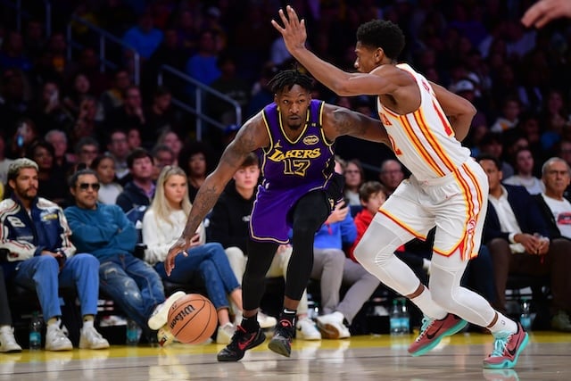 Dorian Finney-Smith for the Los Angeles Lakers (Gary A. Vasquez/Imagn Images)