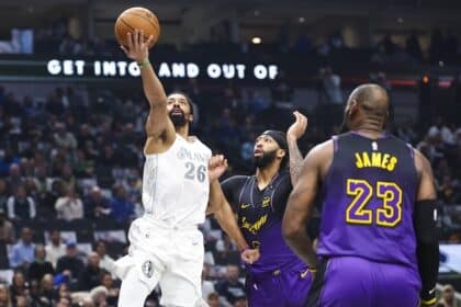 Spencer Dinwiddie, Anthony Davis, LeBron James, Lakers, Mavericks