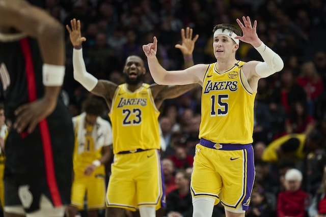 LeBron James, Lakers, Trail Blazers, Austin Reaves