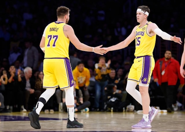 Austin Reaves, Luka Doncic, Lakers