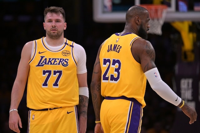 Luka Doncic, LeBron James, Lakers