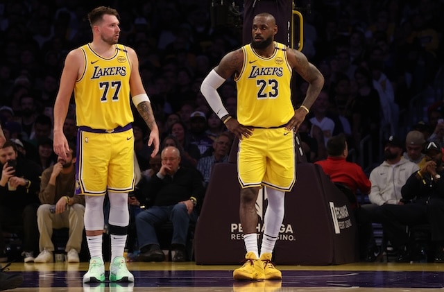 Luka Doncic, LeBron James, Lakers