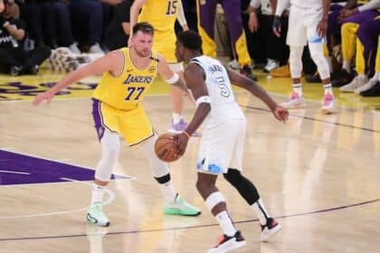 Luka Doncic, Anthony Edwards, Lakers, Timberwolves