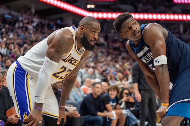 Anthony Edwards, LeBron James, Lakers, Timberwolves