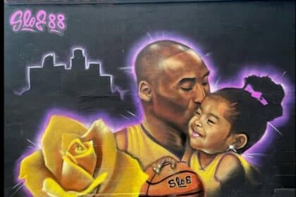 Gianna & Kobe Bryant Lakers Mural