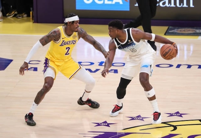 Jarred Vanderbilt, Anthony Edwards, Lakers, Timberwolves