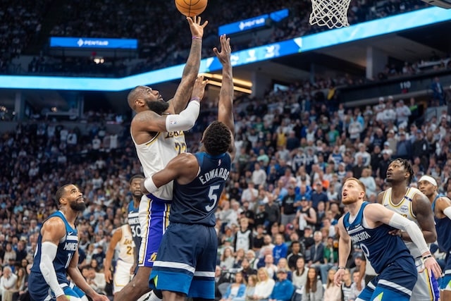 LeBron James, Anthony Edwards, Lakers, Timberwolves