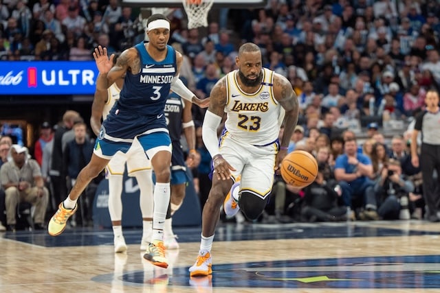 LeBron James, Jaden McDaniels, Lakers, Tmberwolves