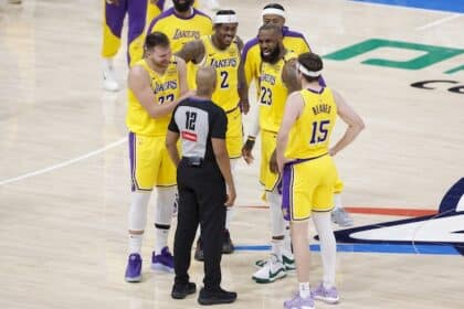 Luka Doncic, LeBron James, Jarred Vanderbilt, Lakers, Thunder
