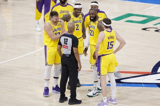 Luka Doncic, LeBron James, Jarred Vanderbilt, Lakers, Thunder