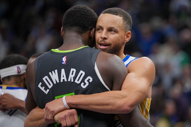 Anthony Edwards, Stephen Curry, Timberwolves, Warriors, NBA Playoffs