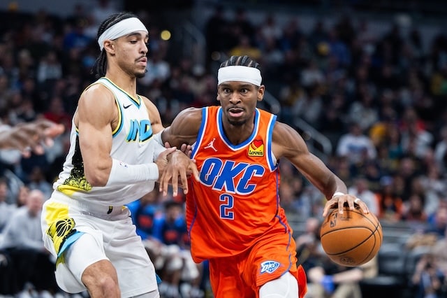 Shai Gilgeous-Alexander, Andrew Nembhard, Thunder, Pacers, 2025 NBA Finals