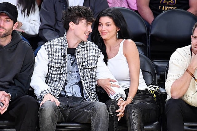Timothee Chalamet, Kylie Jenner, Lakers