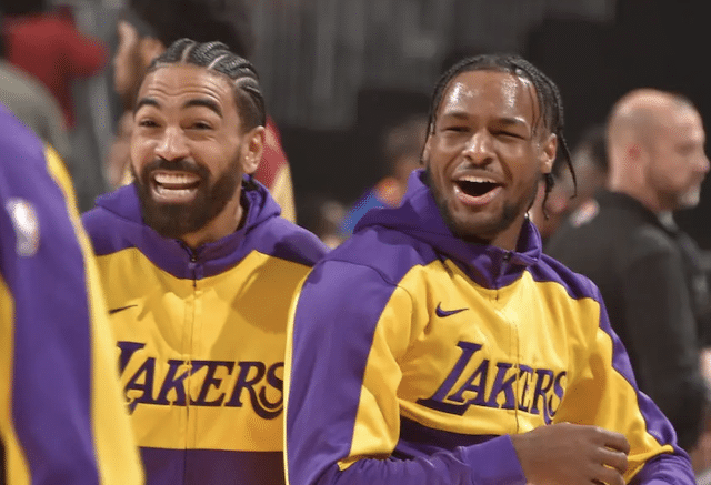 Gabe Vincent, Bronny James, Lakers