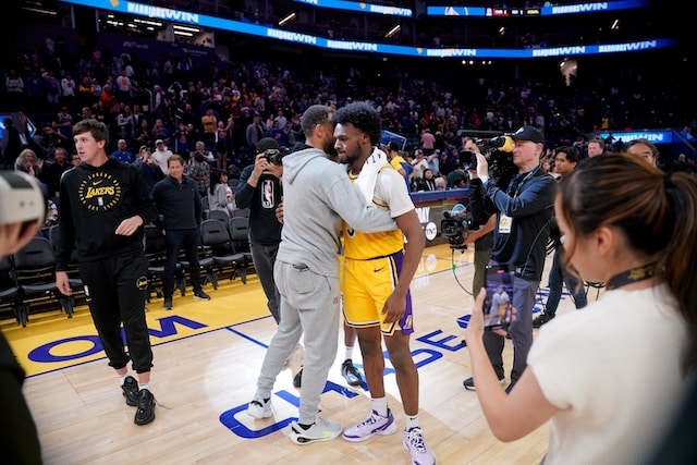 Bronny James, Stephen Curry, Lakers, Warriors
