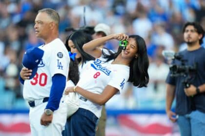 Dave Roberts, Natalia Bryant, Kobe Bryant, Lakers, Dodgers