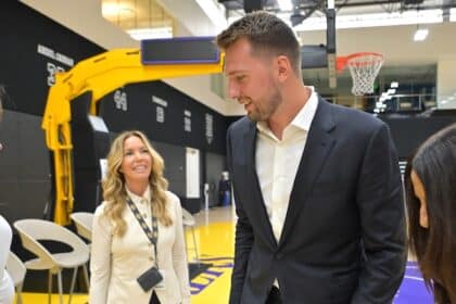 Jeanie Buss, Luka Doncic, Lakers