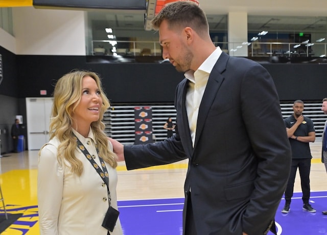 Luka Doncic, Jeanie Buss, Lakers