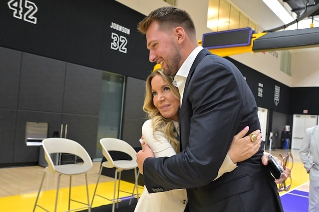 Luka Doncic, Jeanie Buss, Lakers