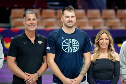 Luka Doncic, Rob Pelinka, Jeanie Buss, Lakers, Slovenia, EuroBasket