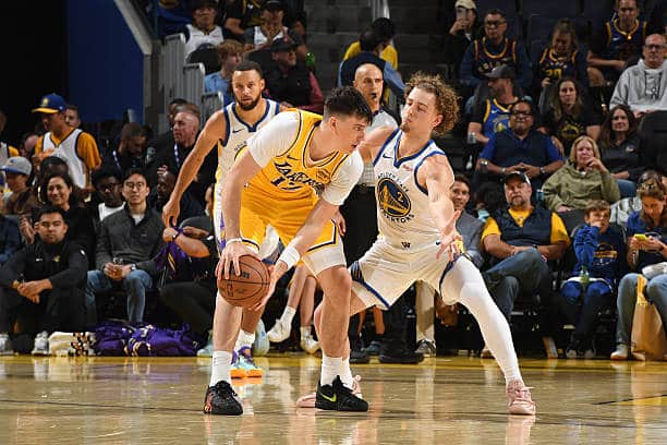 Jake LaRavia, Lakers, Warriors