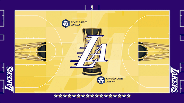 Lakers Emirates NBA Cup Court