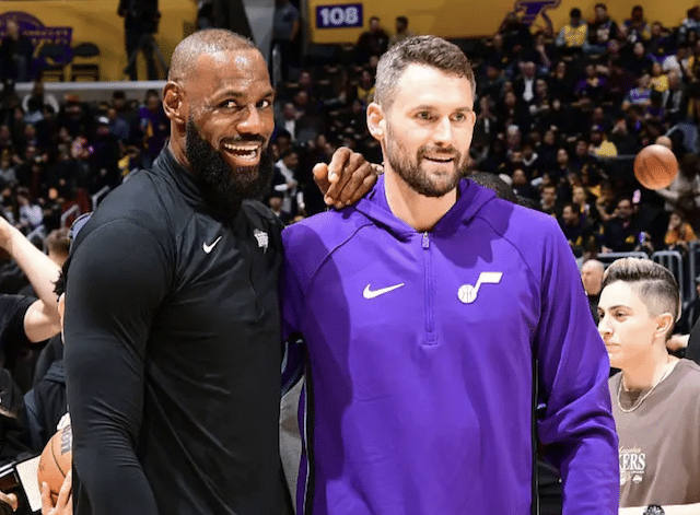 lakersnation.com - Matthew Valento - Lakers News: Kevin Love Predicts When LeBron James Will Retire