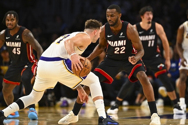 Luka Doncic, Andrew Wiggins, Lakers, Heat