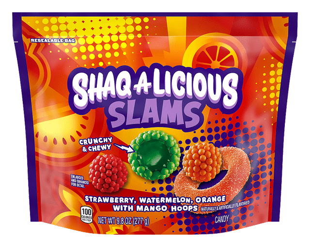 Shaquille O’Neal Unveils New Shaq-A-Licious SLAMS Candy